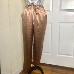 Bronze Satin Joggers